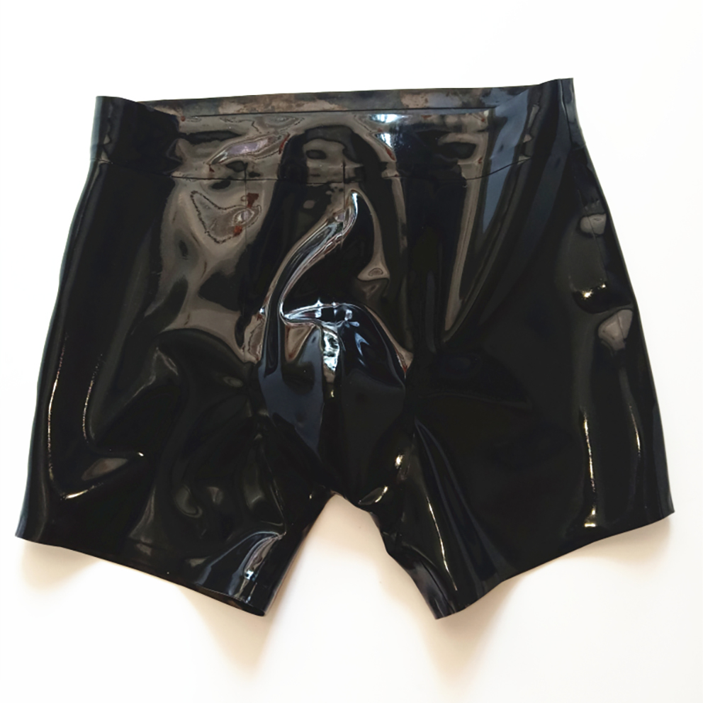 Сексуальные черные латексные м – обзор и цена Boyshort Underwear