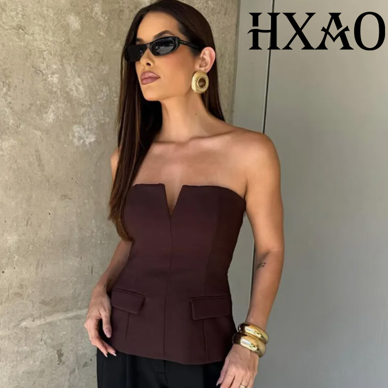 HXAO Топ без бретелек Женский  – обзор и цена Strapless Bra Backless